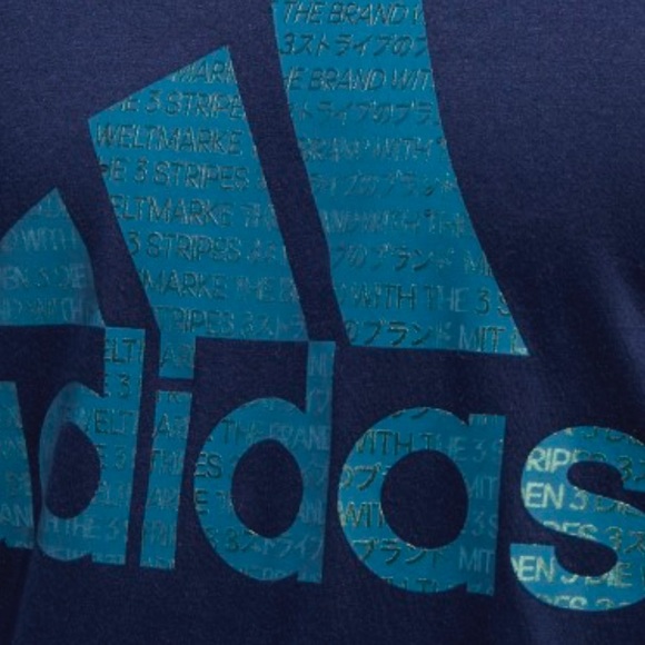 50% sale Adidas T-shirt NEW blue with 2 Xl - Picture 6 of 7